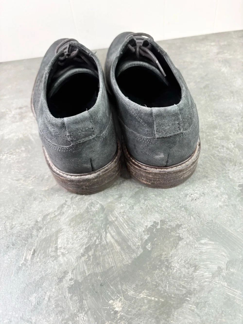 ECCO Mens Kenton Wing Tip Oxford charcoal grey black size 9 men’s